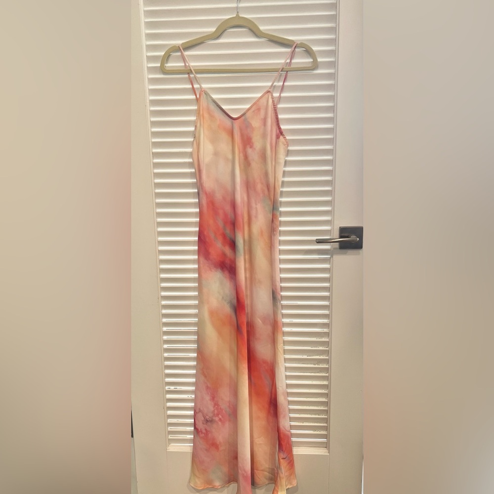 RESA Lily Slip Maxi Dress in Watercolor XS